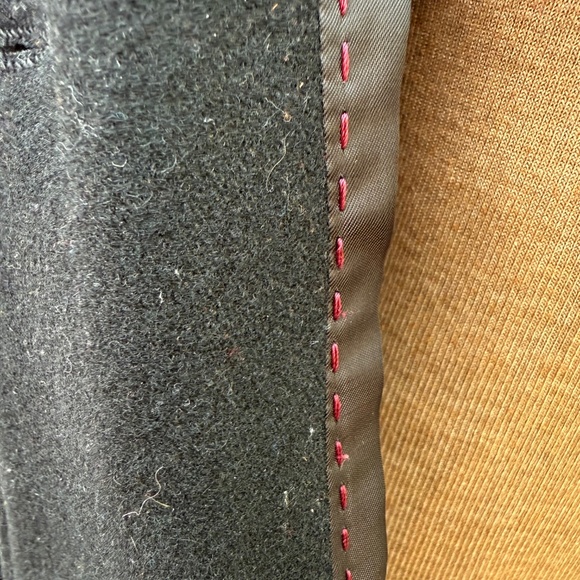 Classic Kenneth Cole Black belted trench coat - Picture 12 of 14